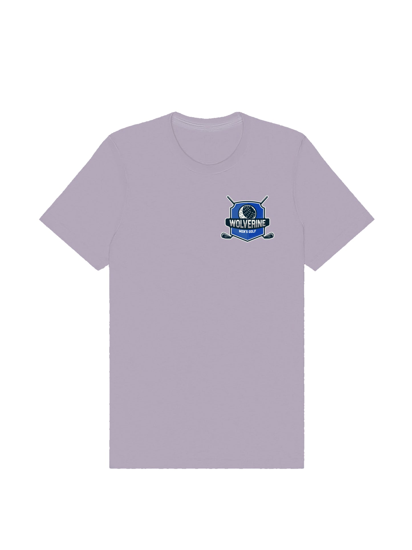 Wolverine Men's Golf Shield Logo with Men Jersey Short Sleeve T-shirt