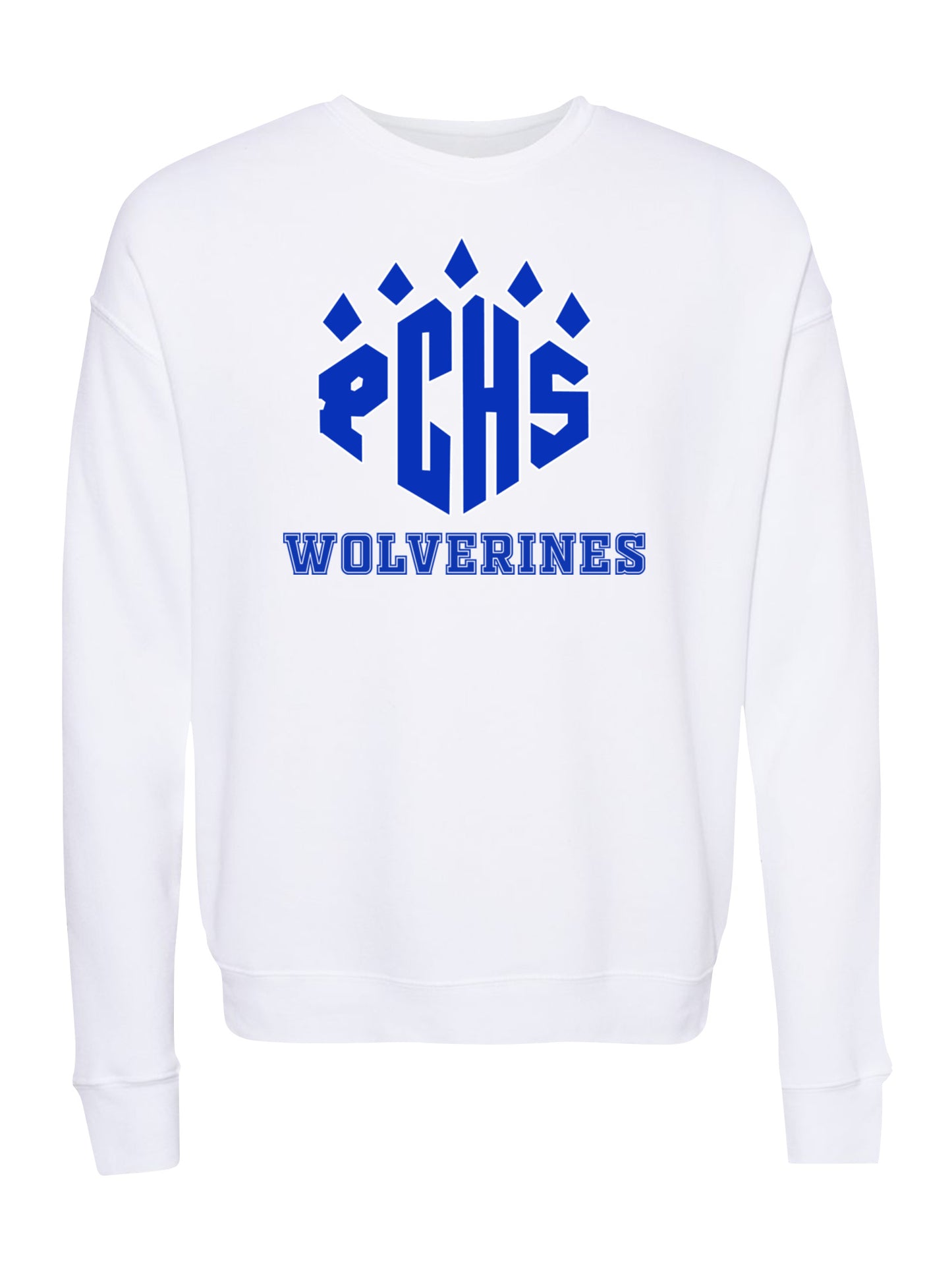 PCHS Wolverines Blue Paw Logo Fleece Sweatshirt