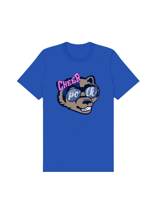POLK Cheerleading Mascot Short Sleeve T-shirt