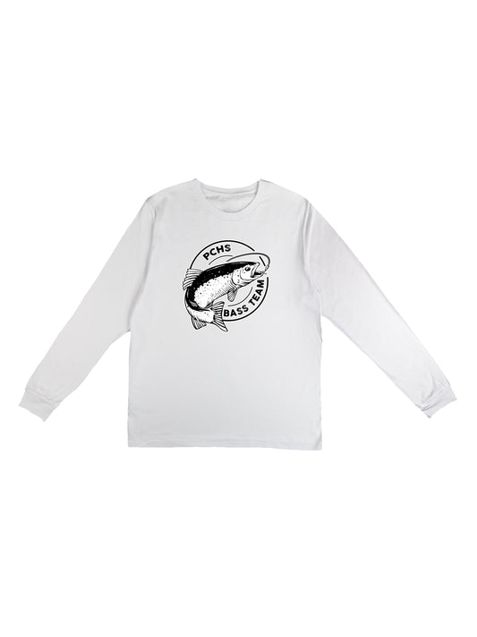 PCHS Bass Team Logo Design Long Sleeve T-shirt