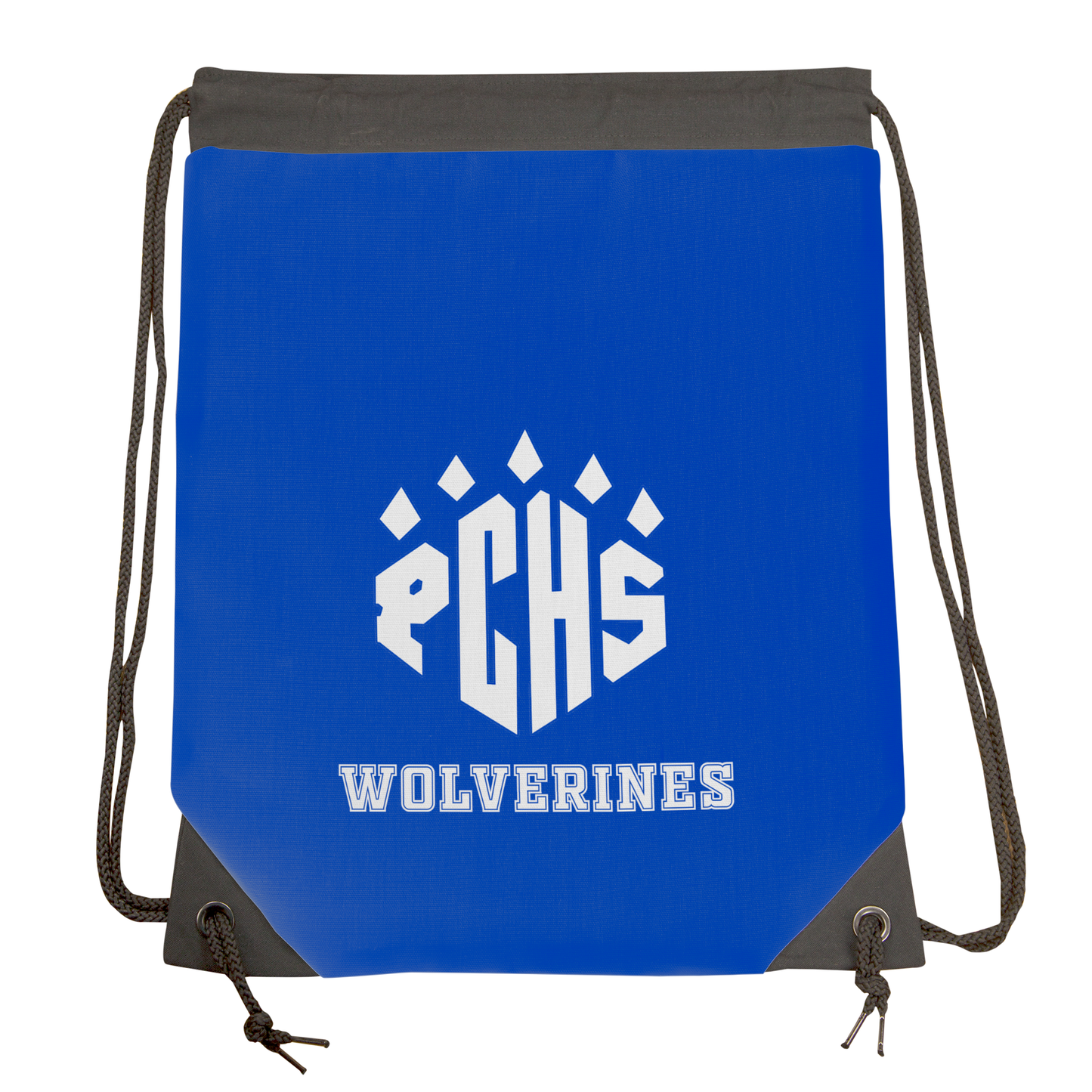 PCHS Wolverines White Paw Logo Drawstring Gymbag