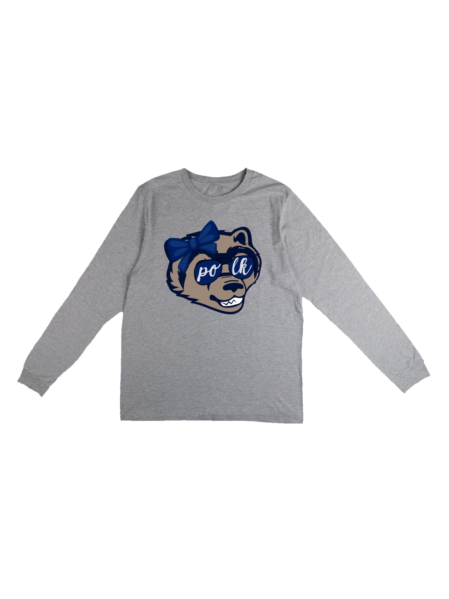 Girl Wolverine with Bow and Sunglasses Long Sleeve T-shirt