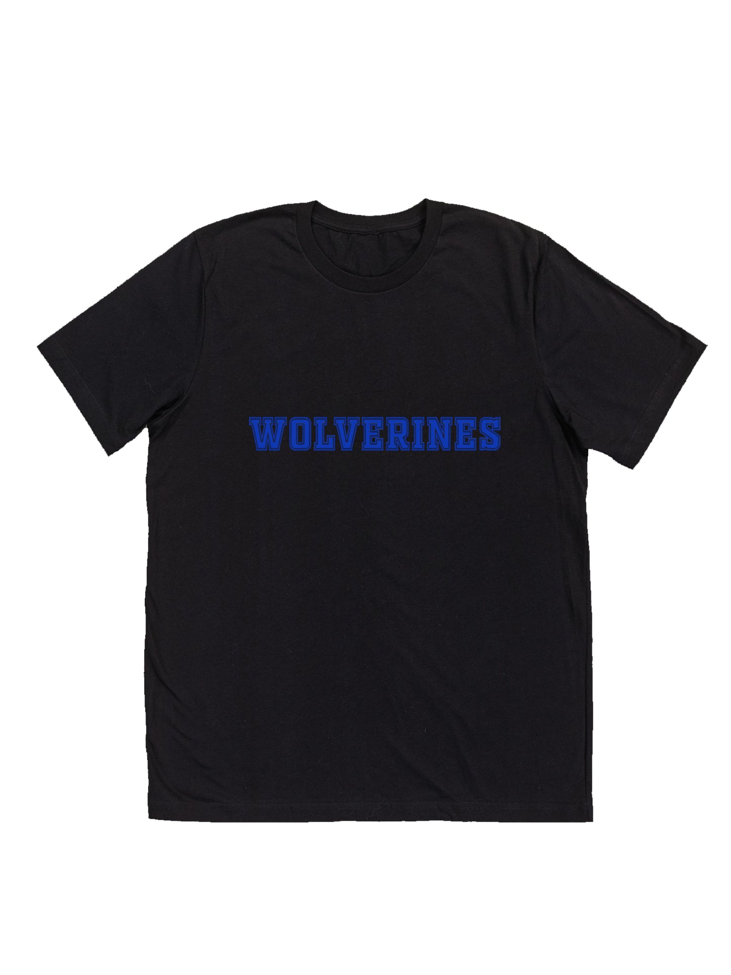 Polk County Wolverines Blue Logo Short Sleeve Tee