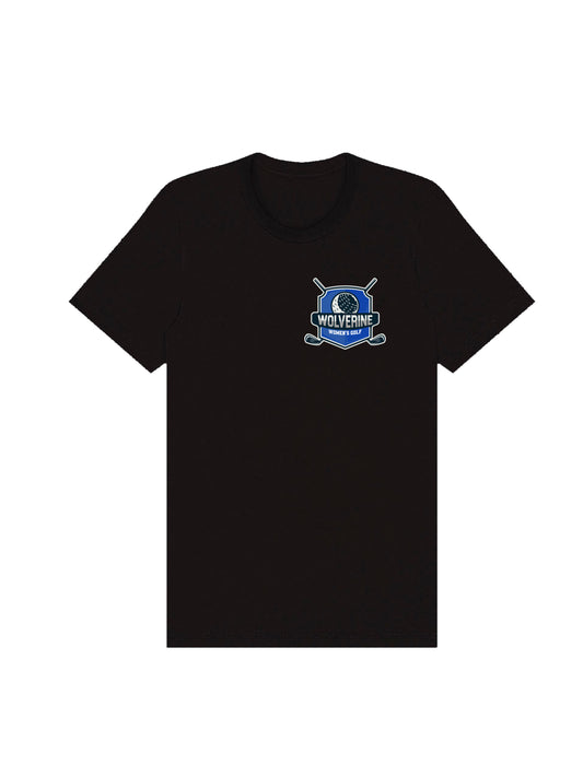 Wolverine Women's Golf Shield Logo Short Sleeve T-shirt