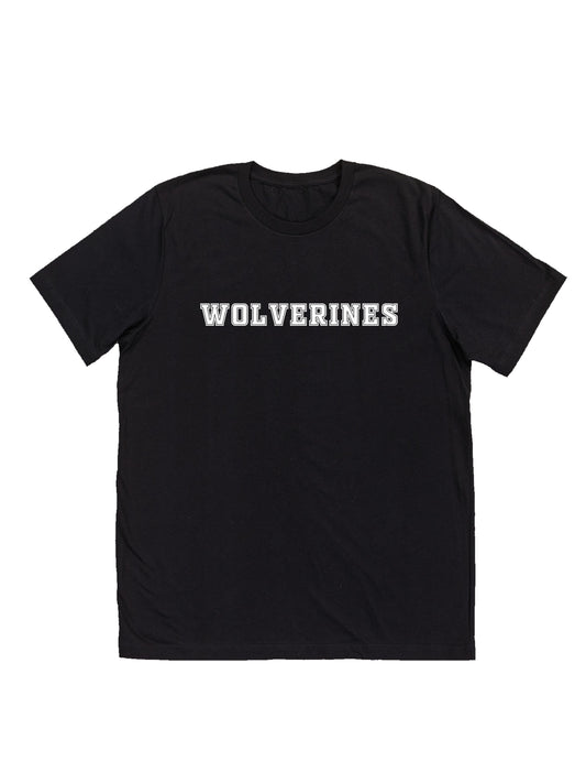 Polk County Wolverines White Logo Short Sleeve T-shirt