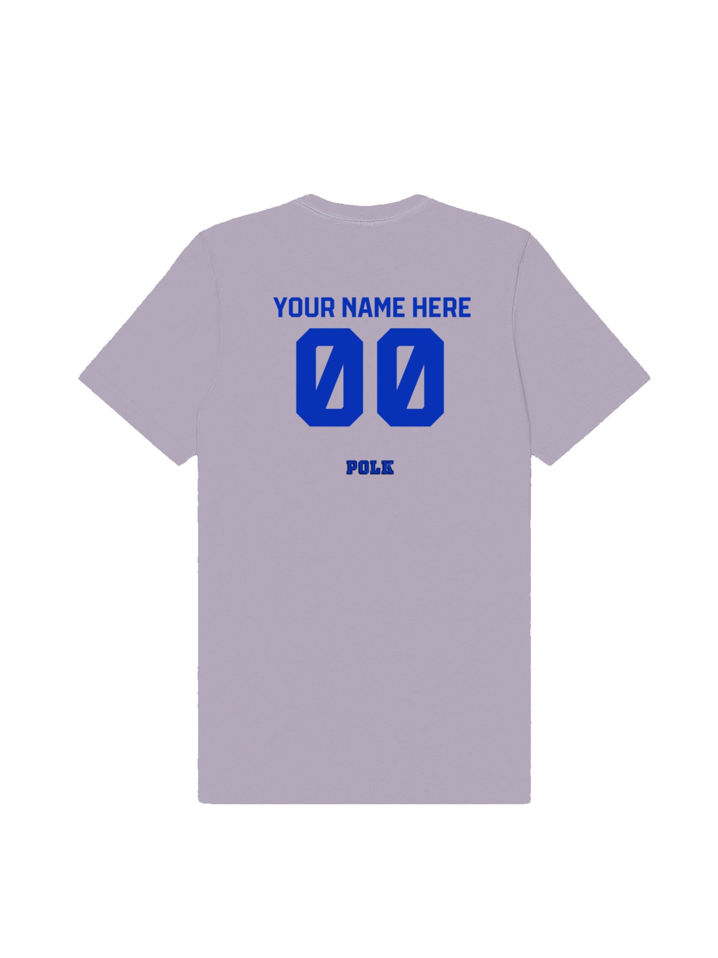 POLK 2-Sided T-shirt TEST - Static Front with 2 Custom Element Back