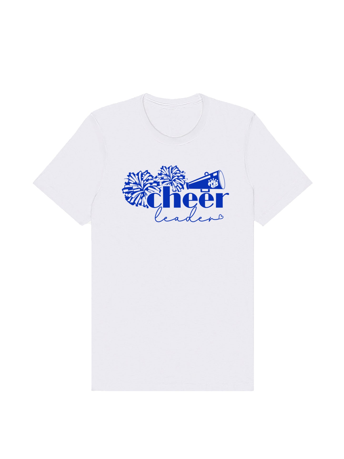 PCHS Cheerleading PomPoms & Horn Short Sleeve T-shirt