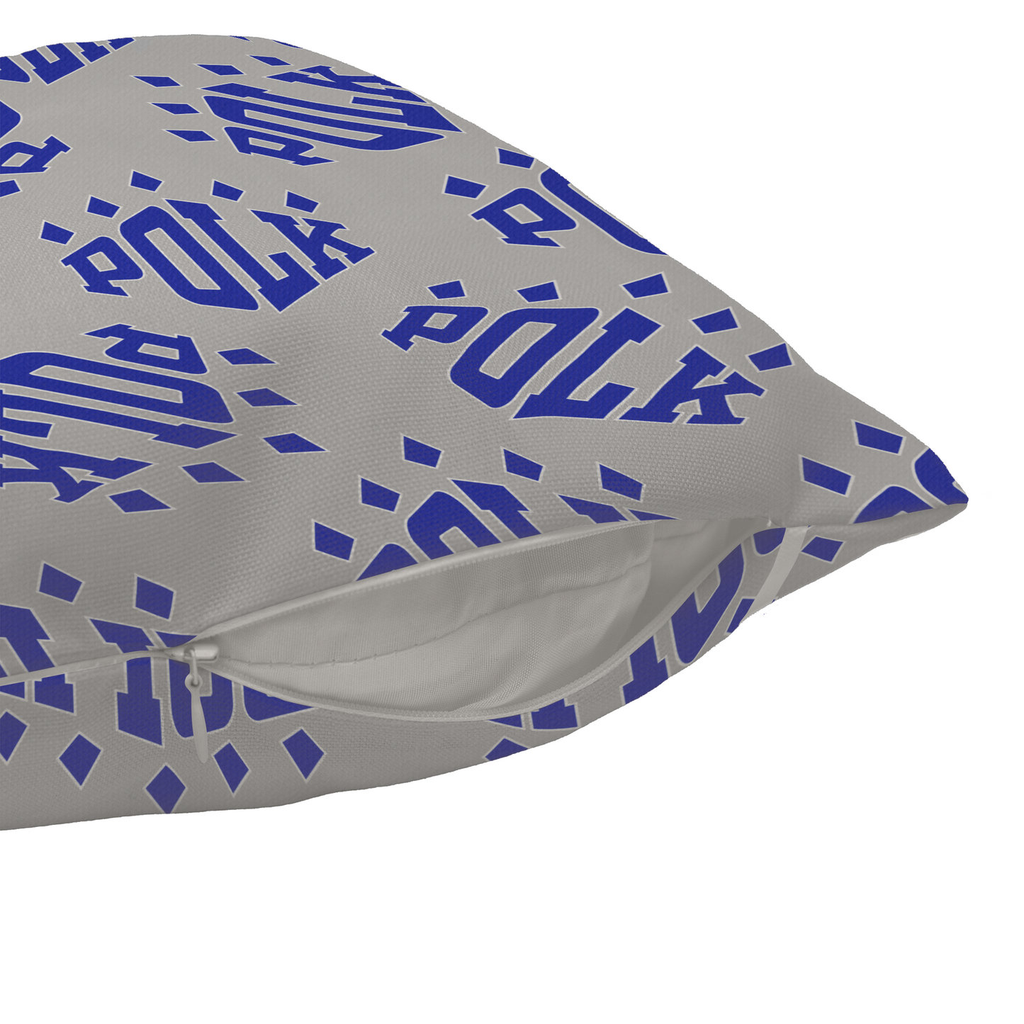 Polk Logo Pattern Throw Pillow