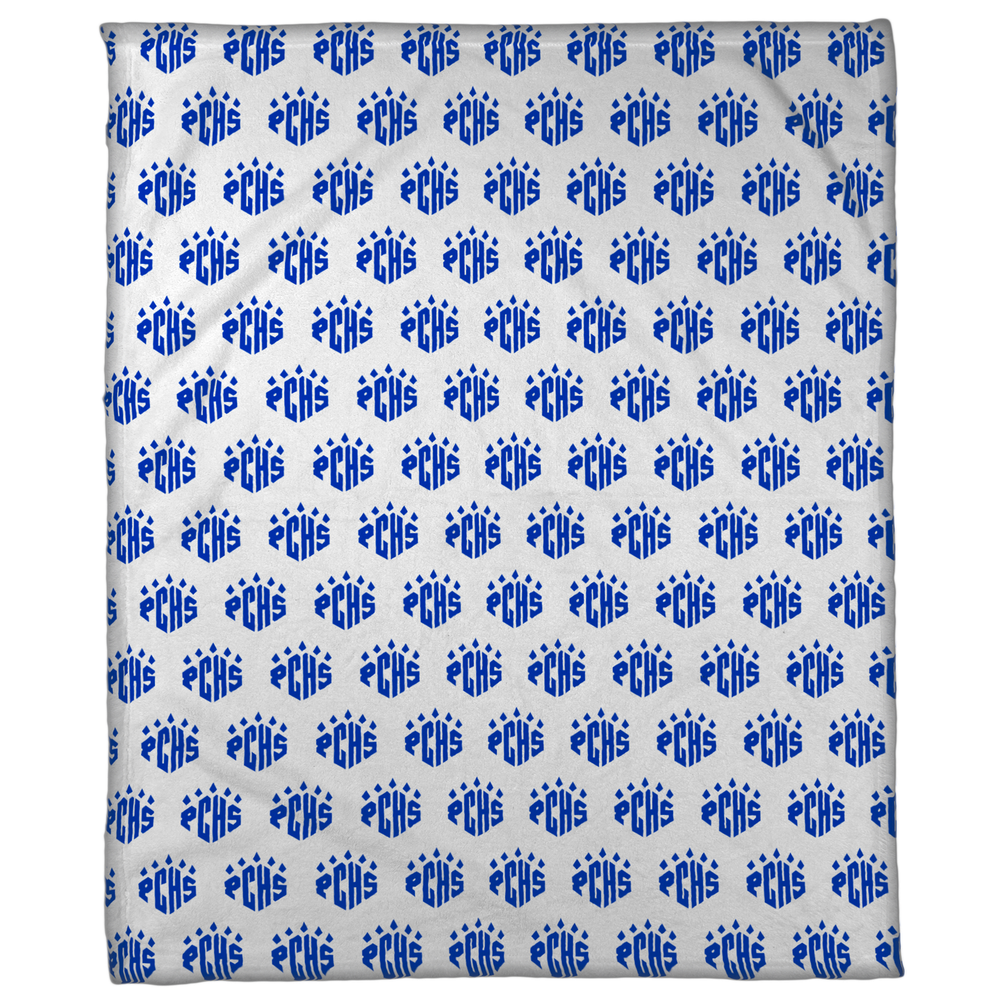 PCHS Paw Logo Pattern, Blue 50"x60" Fleece Blanket