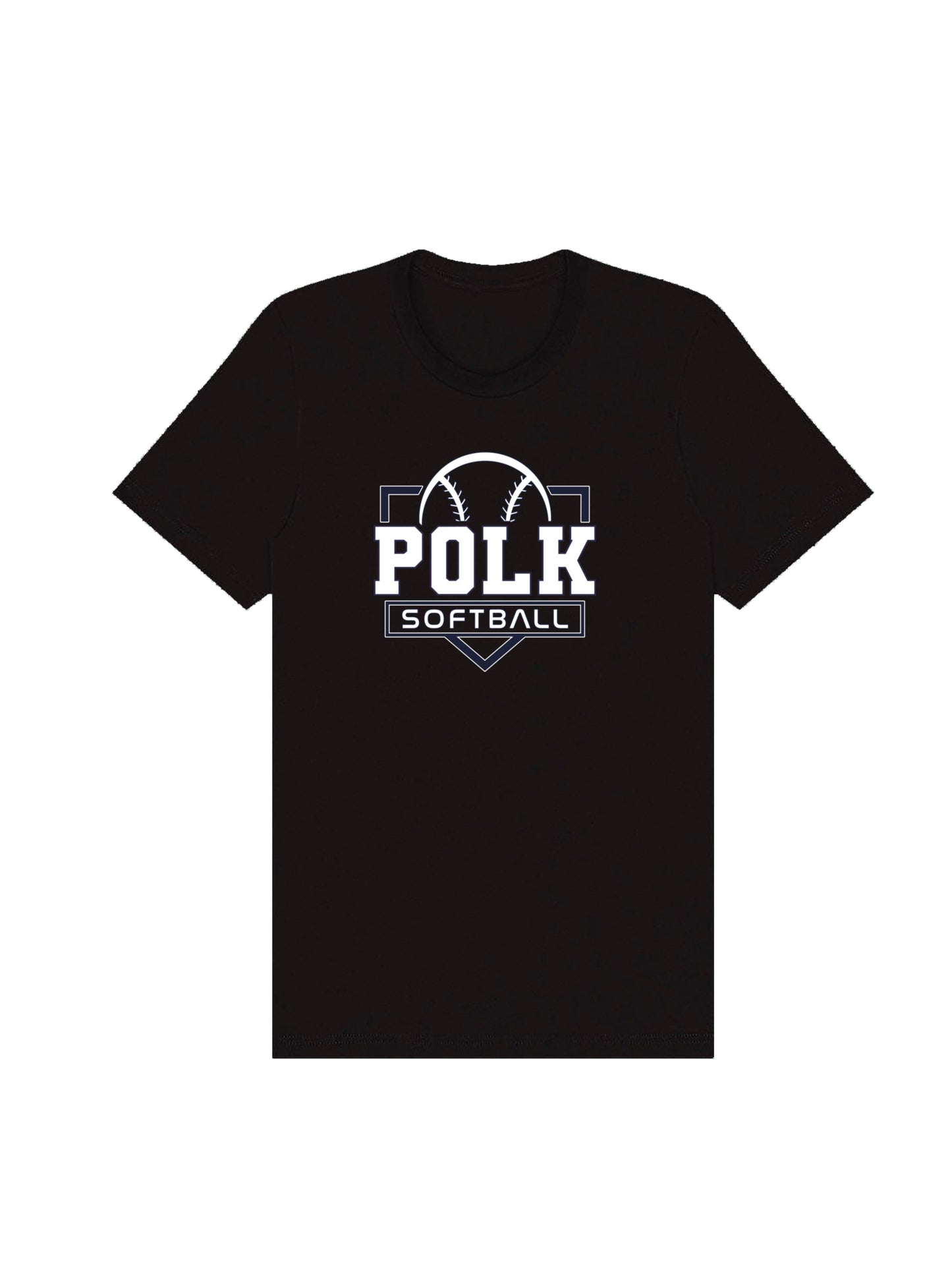 POLK Softball Logo Short Sleeve T-shirt