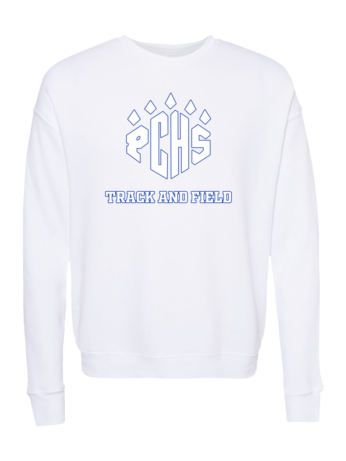 PCHS Track & Field with Paw Logo Fleece Sweatshirt
