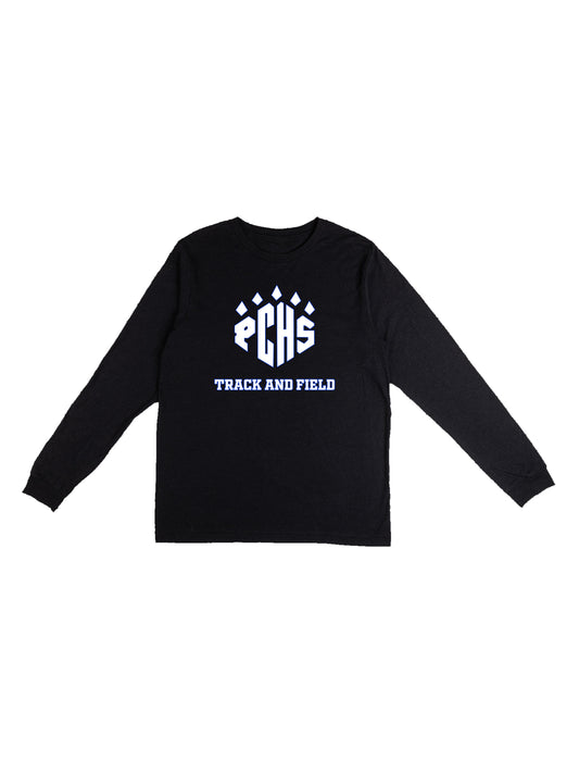 PCHS Track & Field with Paw Logo Long Sleeve T-shirt
