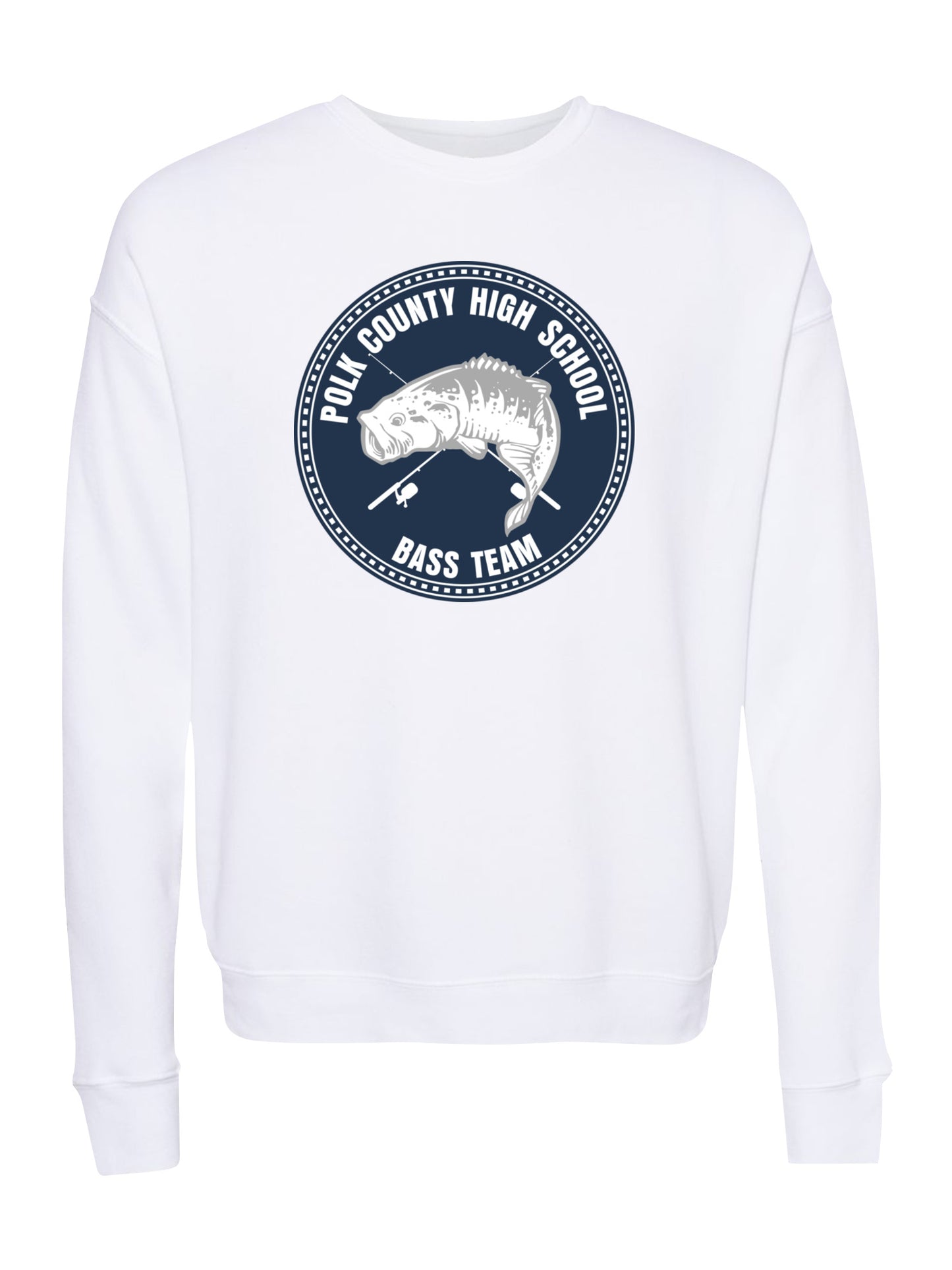 PCHS Bass Team Patch Design Fleece Sweatshirt