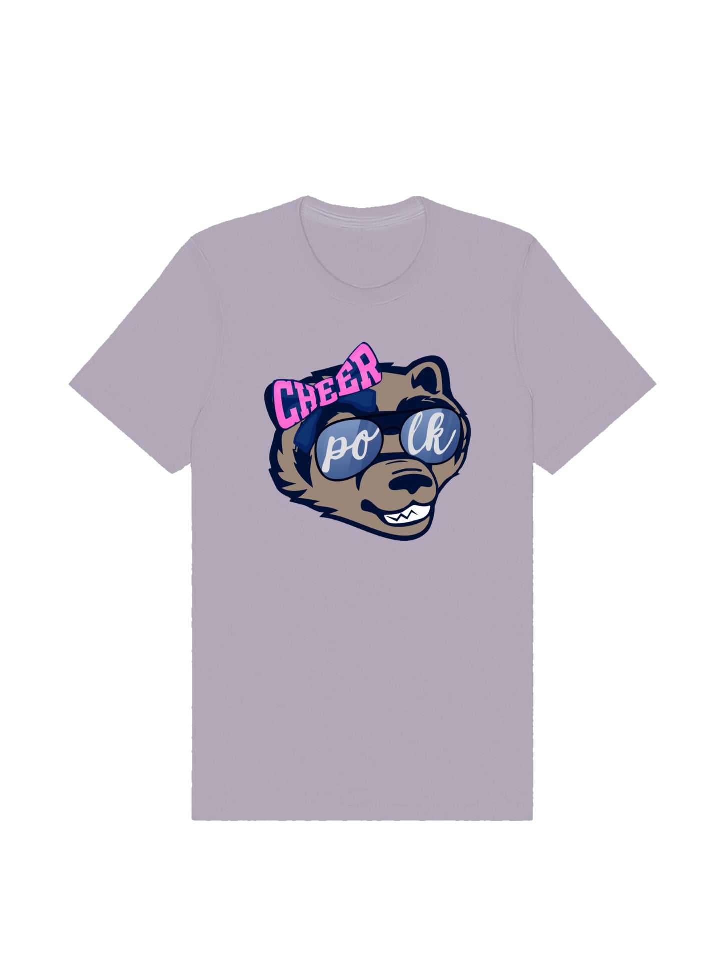 POLK Cheerleading Mascot Short Sleeve T-shirt