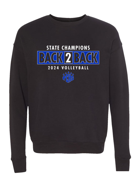 PCHS Volleyball B2B Champs Front Only Fleece Sweatshirt
