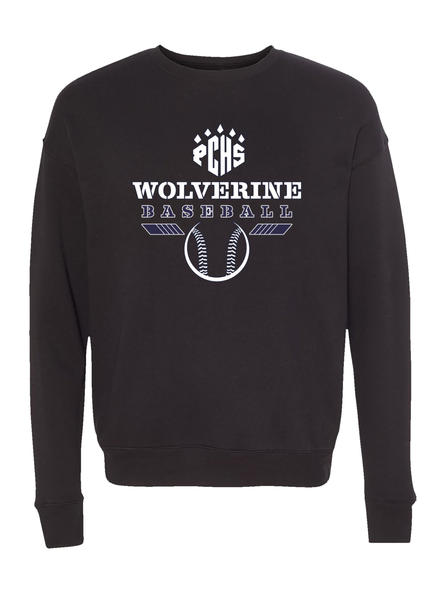 PCHS Wolverine Baseball Logo Fleece Sweatshirt