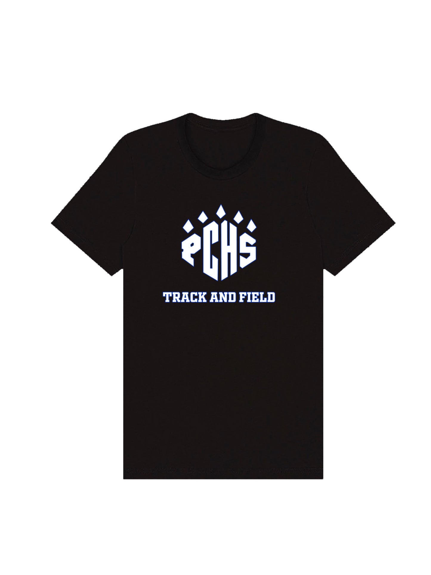 PCHS Track & Field with Paw Logo Short Sleeve T-shirt