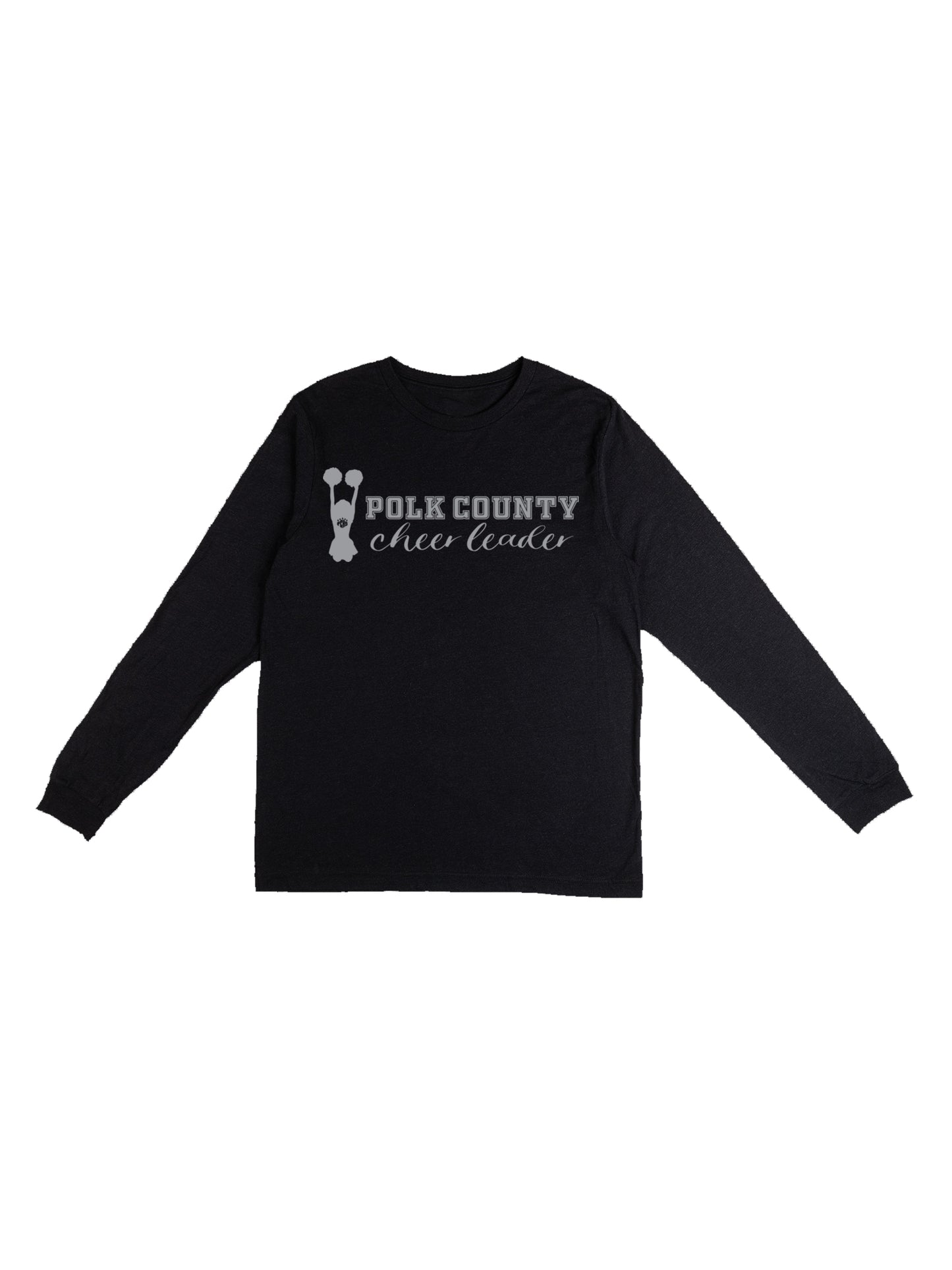 PCHS Cheerleading "Polk County Cheerleader" Long Sleeve T-shirt