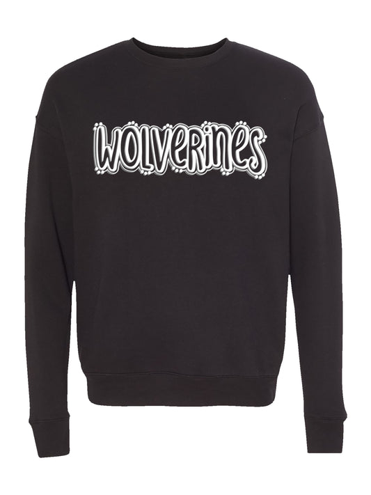 Wolverines Logotype Design Fleece Sweatshirt