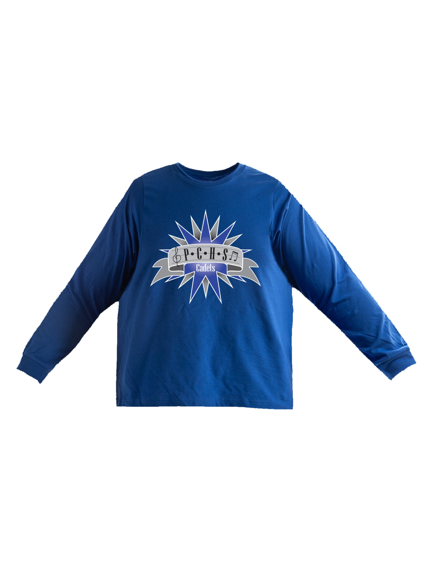PCHS Cadets Starburst Design Long Sleeve T-shirt