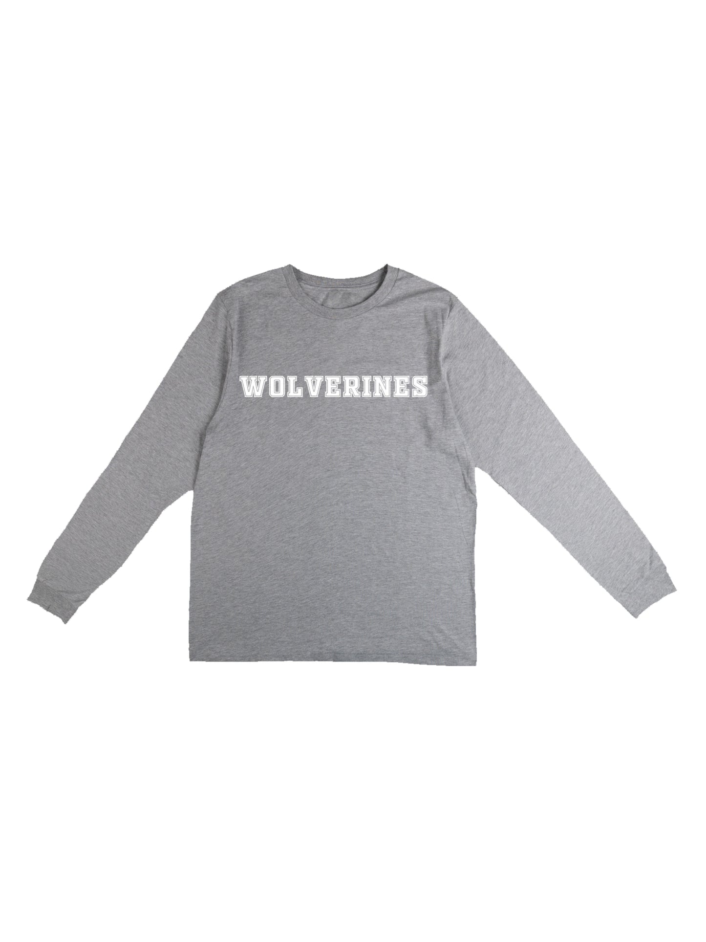 Polk County Wolverines White Logo Long Sleeve T-shirt