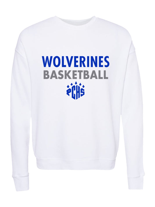 PCHS Wolverines Basketball Fleece Sweatshirt