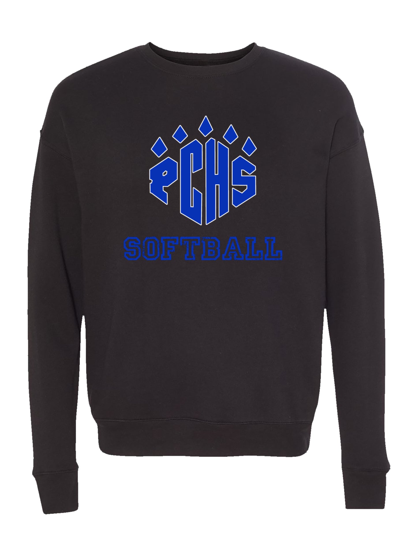 PCHS Softball Paw Logo Fleece Sweatshirt