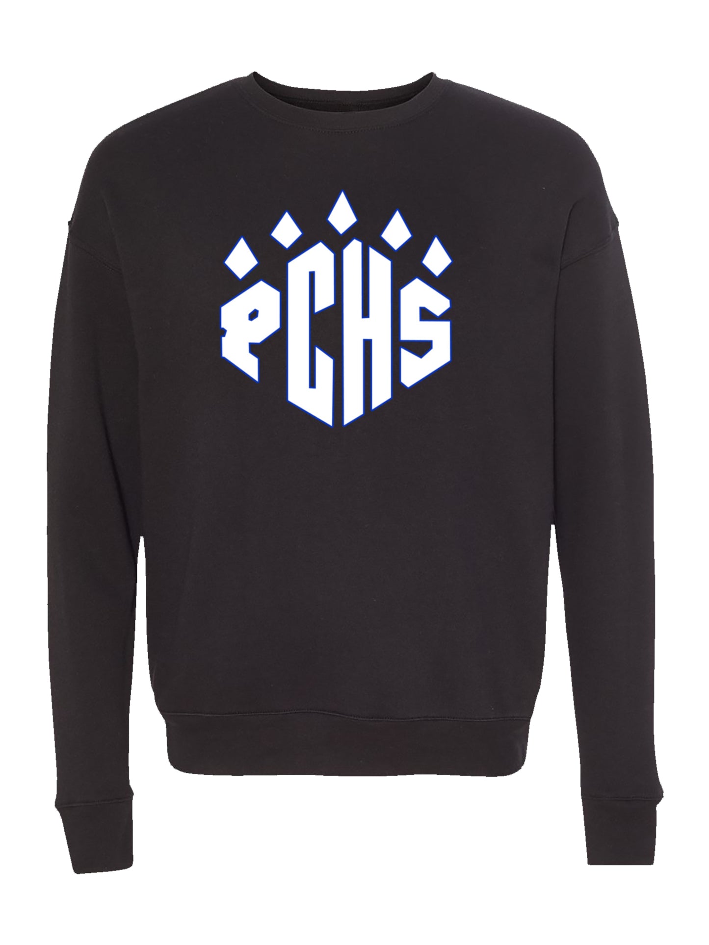 PCHS Paw Logo in White Fleece Sweatshirt