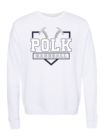 POLK Baseball Logo Fleece Sweatshirt