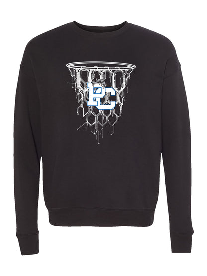 Polk County Schools Basketball PC Circuit Net in White Fleece Sweatshirt