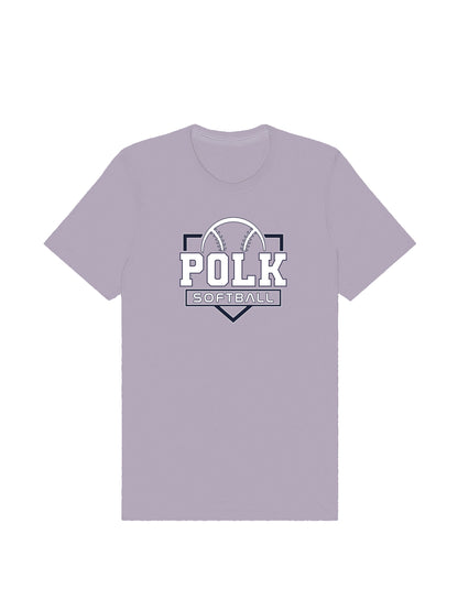 POLK Softball Logo Short Sleeve T-shirt