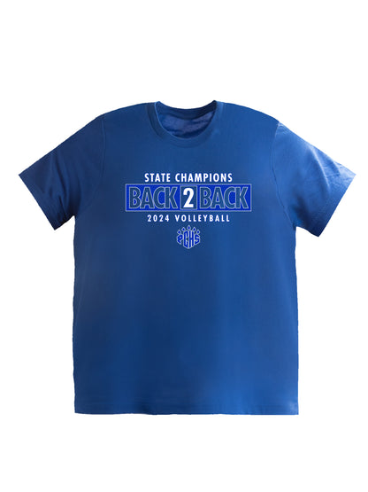 PCHS Volleyball B2B Champs Front & Back Short Sleeve T-shirt
