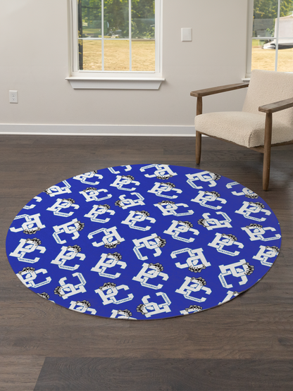 PC Wolverines Claw Logo Pattern 5' Round Area Rug