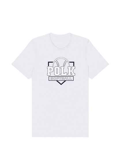POLK Softball Logo Short Sleeve T-shirt