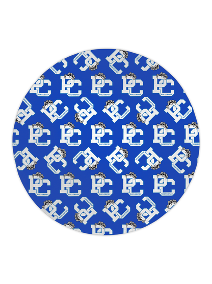 PC Wolverines Claw Logo Pattern 5' Round Area Rug
