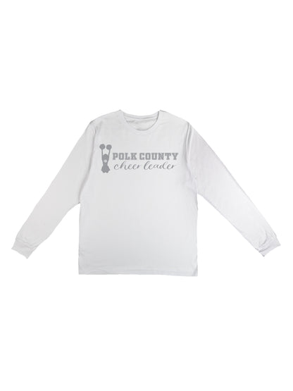 PCHS Cheerleading "Polk County Cheerleader" Long Sleeve T-shirt