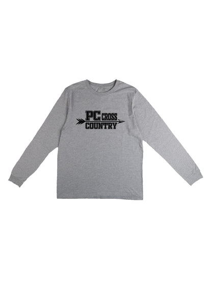 Polk County Cross Country Black Logo Long Sleeve T-shirt