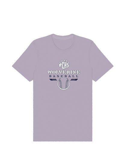 PCHS Wolverine Baseball Logo Short Sleeve T-shirt