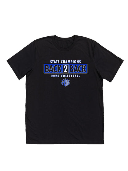 PCHS Volleyball B2B Champs Front & Back Short Sleeve T-shirt