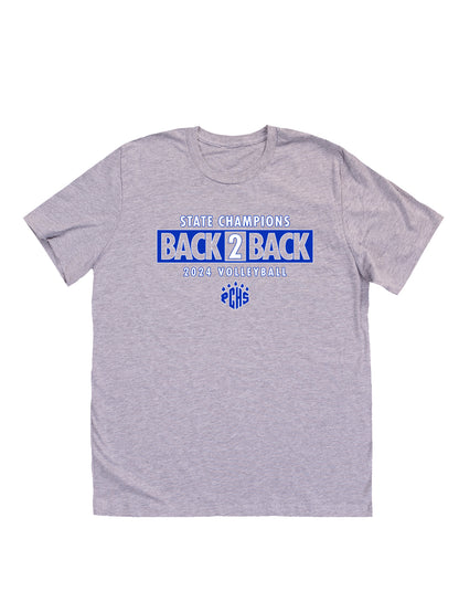 PCHS Volleyball B2B Champs Front & Back Short Sleeve T-shirt