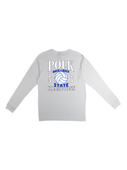PCHS Volleyball B2B Champs Front & Back Long Sleeve T-shirt