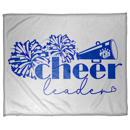 PCHS Cheerleading PomPoms & Horn 50"x60" Fleece Blanket
