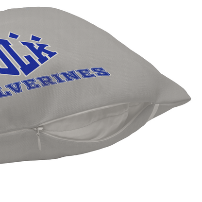 POLK Wolverines Logo Throw Pillows