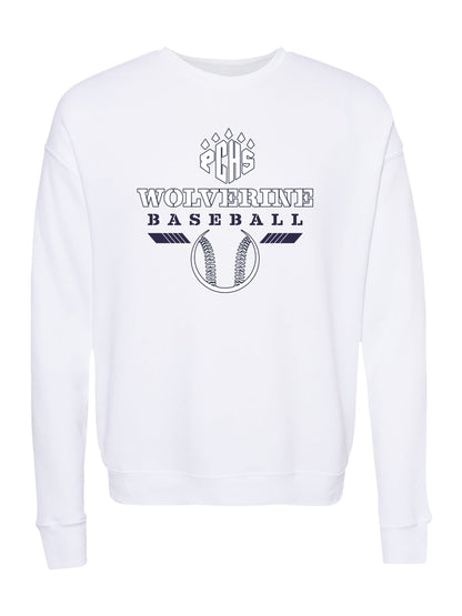 PCHS Wolverine Baseball Logo Fleece Sweatshirt