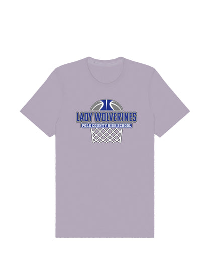 Lady Wolverines PCHS Basketball Design Short Sleeve T-shirt