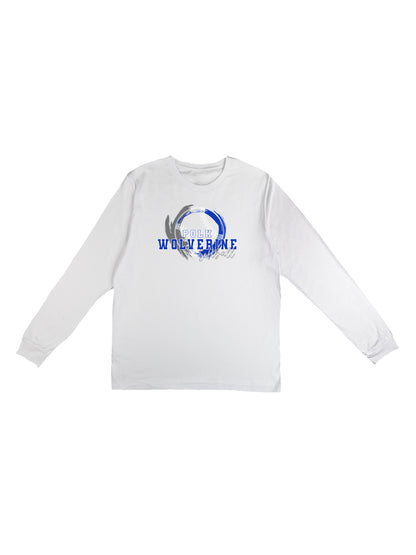 Polk County Wolverines Softball Long Sleeve T-shirt