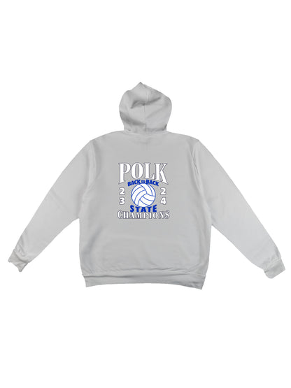 PCHS Volleyball B2B Champs Front & Back Fleece Pullover Hoodie