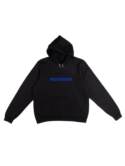Polk County Wolverines Blue Logo Fleece Pullover Hoodie