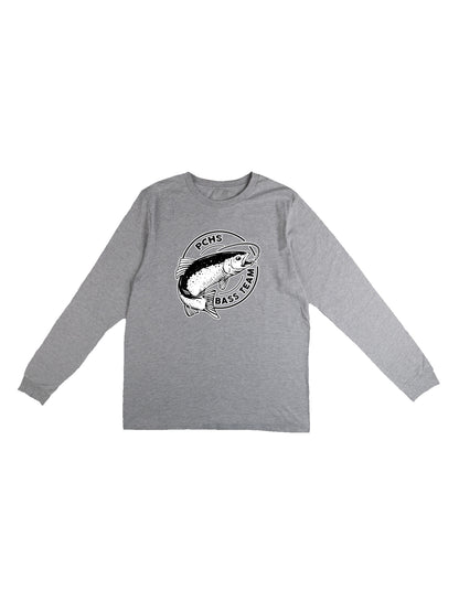 PCHS Bass Team Logo Design Long Sleeve T-shirt