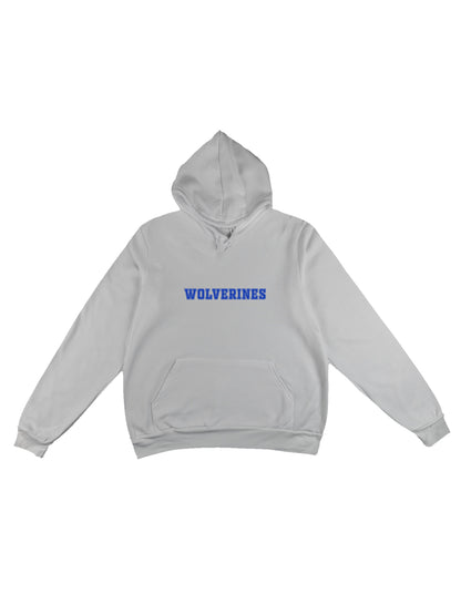 Polk County Wolverines Blue Logo Fleece Pullover Hoodie